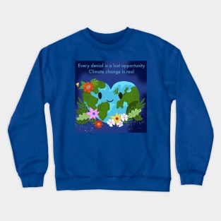 Earth Day Design Crewneck Sweatshirt